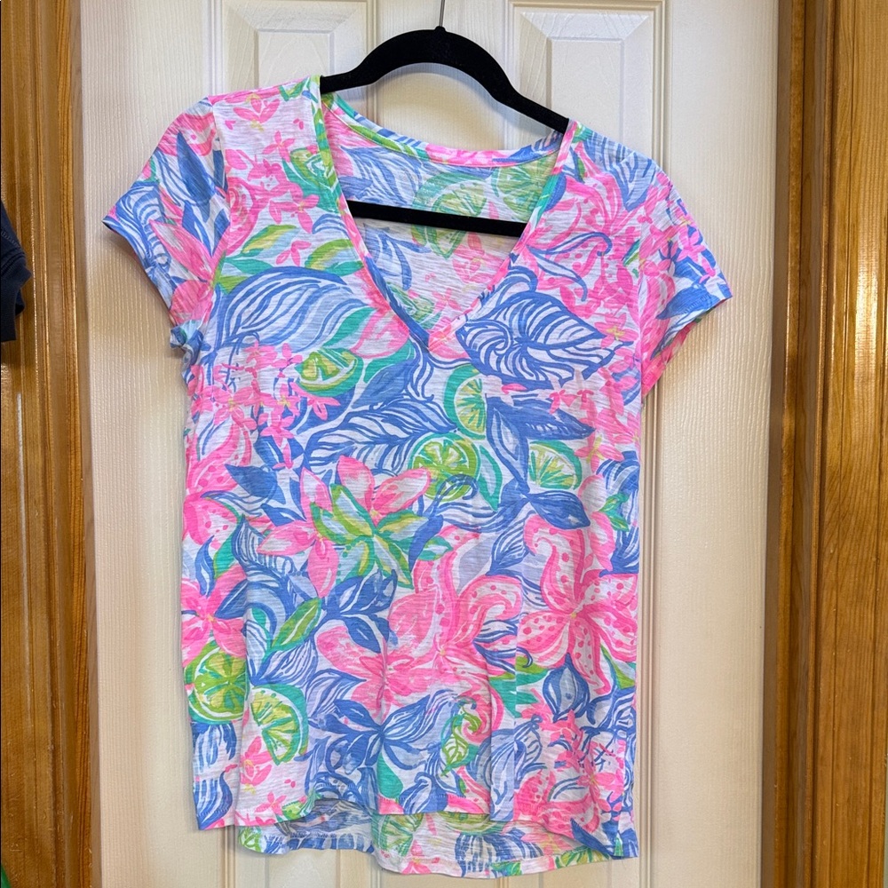 Lilly Pulitzer Etta V Neck Top